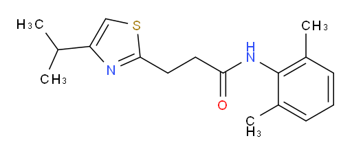 N-(2,6-dimethylphenyl)-3-(4-isopropylthiazol-2-yl)propanamide