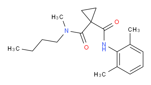 N-butyl-N-(2,6-dimethylphenyl)-N-methylcyclopropane-1,1-dicarboxamide