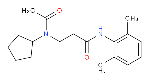 3-(N-cyclopentylacetamido)-N-(2,6-dimethylphenyl)propanamide