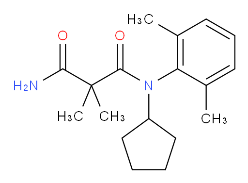 N1-cyclopentyl-N1-(2,6-dimethylphenyl)-2,2-dimethylmalonamide