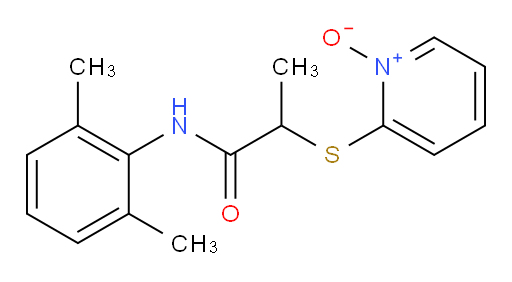 2-((1-((2,6-dimethylphenyl)amino)-1-oxopropan-2-yl)thio)pyridine 1-oxide