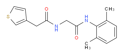 N-(2,6-dimethylphenyl)-2-(2-(thiophen-3-yl)acetamido)acetamide