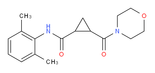 N-(2,6-dimethylphenyl)-2-(morpholine-4-carbonyl)cyclopropanecarboxamide