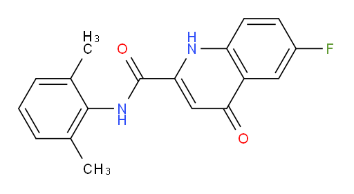 N-(2,6-dimethylphenyl)-6-fluoro-4-oxo-1,4-dihydroquinoline-2-carboxamide