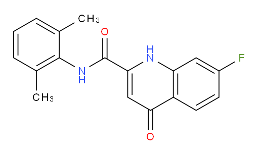 N-(2,6-dimethylphenyl)-7-fluoro-4-oxo-1,4-dihydroquinoline-2-carboxamide