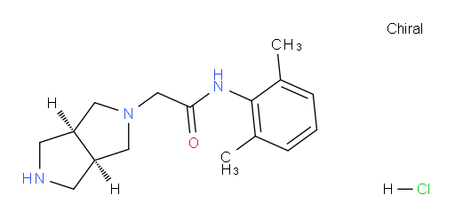 N-(2,6-dimethylphenyl)-2-((3aR,6aS)-hexahydropyrrolo[3,4-c]pyrrol-2(1H)-yl)acetamide hydrochloride