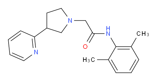 N-(2,6-dimethylphenyl)-2-(3-(pyridin-2-yl)pyrrolidin-1-yl)acetamide