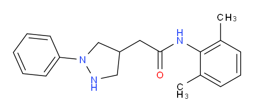 N-(2,6-dimethylphenyl)-2-(1-phenylpyrazolidin-4-yl)acetamide