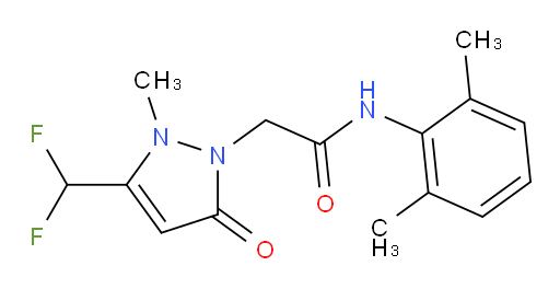 2-(3-(difluoromethyl)-2-methyl-5-oxo-2,5-dihydro-1H-pyrazol-1-yl)-N-(2,6-dimethylphenyl)acetamide