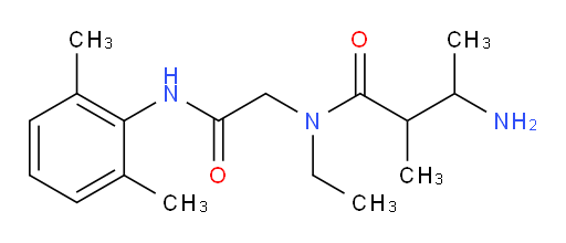 3-amino-N-(2-((2,6-dimethylphenyl)amino)-2-oxoethyl)-N-ethyl-2-methylbutanamide