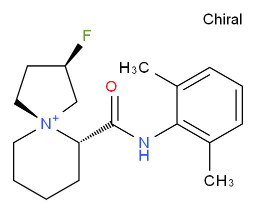 (2R,5S,6S)-6-((2,6-dimethylphenyl)carbamoyl)-2-fluoro-5-azaspiro[4.5]decan-5-ium