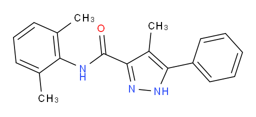 N-(2,6-dimethylphenyl)-4-methyl-5-phenyl-1H-pyrazole-3-carboxamide