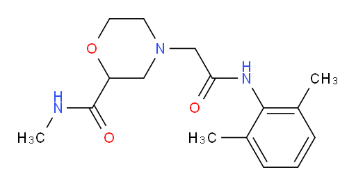 4-(2-((2,6-dimethylphenyl)amino)-2-oxoethyl)-N-methylmorpholine-2-carboxamide