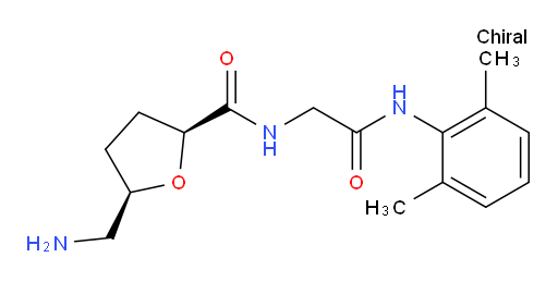 (2S,5R)-5-(aminomethyl)-N-(2-((2,6-dimethylphenyl)amino)-2-oxoethyl)tetrahydrofuran-2-carboxamide