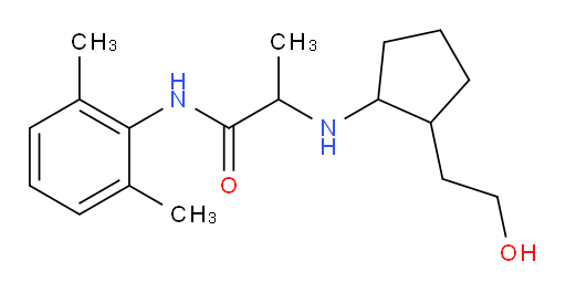 N-(2,6-dimethylphenyl)-2-((2-(2-hydroxyethyl)cyclopentyl)amino)propanamide