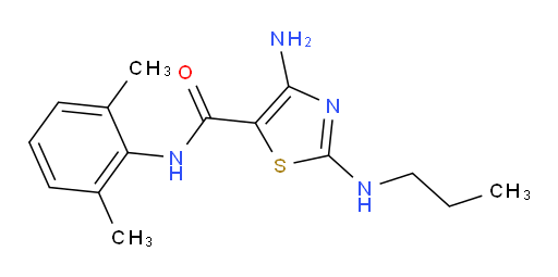 4-amino-N-(2,6-dimethylphenyl)-2-(propylamino)thiazole-5-carboxamide