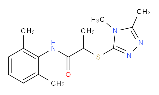 2-((4,5-dimethyl-4H-1,2,4-triazol-3-yl)thio)-N-(2,6-dimethylphenyl)propanamide