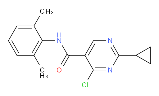 4-chloro-2-cyclopropyl-N-(2,6-dimethylphenyl)pyrimidine-5-carboxamide