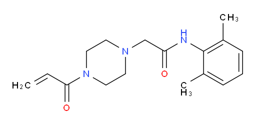 2-(4-acryloylpiperazin-1-yl)-N-(2,6-dimethylphenyl)acetamide