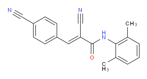 (E)-2-cyano-3-(4-cyanophenyl)-N-(2,6-dimethylphenyl)acrylamide