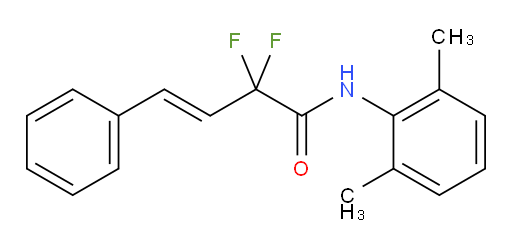 (E)-N-(2,6-dimethylphenyl)-2,2-difluoro-4-phenylbut-3-enamide