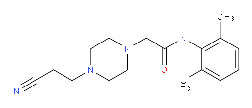 2-(4-(2-cyanoethyl)piperazin-1-yl)-N-(2,6-dimethylphenyl)acetamide