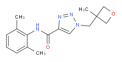N-(2,6-dimethylphenyl)-1-((3-methyloxetan-3-yl)methyl)-1H-1,2,3-triazole-4-carboxamide