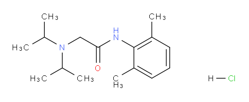 2-(diisopropylamino)-N-(2,6-dimethylphenyl)acetamide hydrochloride