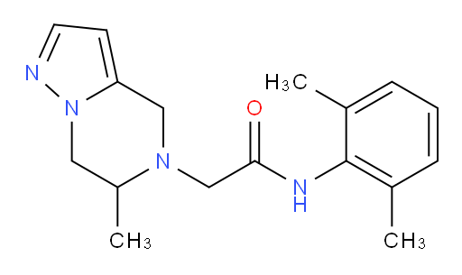 N-(2,6-dimethylphenyl)-2-(6-methyl-6,7-dihydropyrazolo[1,5-a]pyrazin-5(4H)-yl)acetamide