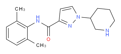 N-(2,6-dimethylphenyl)-1-(piperidin-3-yl)-1H-pyrazole-3-carboxamide