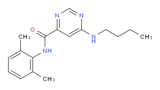 6-(butylamino)-N-(2,6-dimethylphenyl)pyrimidine-4-carboxamide