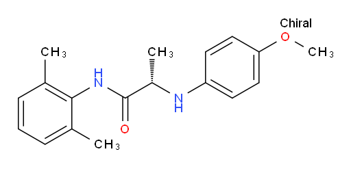 (S)-N-(2,6-dimethylphenyl)-2-((4-methoxyphenyl)amino)propanamide