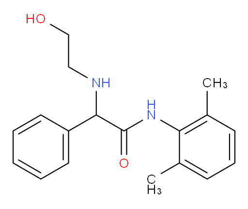 N-(2,6-dimethylphenyl)-2-((2-hydroxyethyl)amino)-2-phenylacetamide