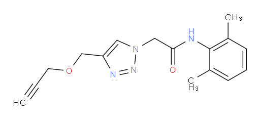 N-(2,6-dimethylphenyl)-2-(4-((prop-2-yn-1-yloxy)methyl)-1H-1,2,3-triazol-1-yl)acetamide
