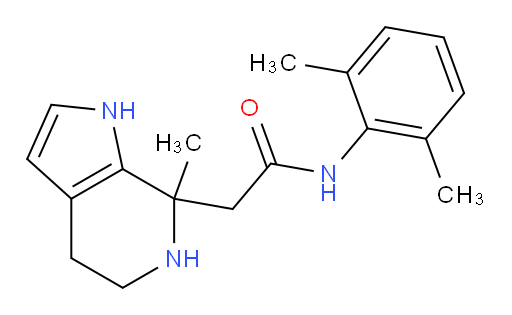 N-(2,6-dimethylphenyl)-2-(7-methyl-4,5,6,7-tetrahydro-1H-pyrrolo[2,3-c]pyridin-7-yl)acetamide