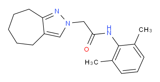 N-(2,6-dimethylphenyl)-2-(5,6,7,8-tetrahydrocyclohepta[c]pyrazol-2(4H)-yl)acetamide