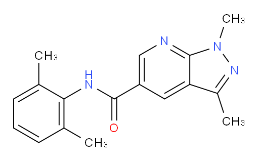 N-(2,6-dimethylphenyl)-1,3-dimethyl-1H-pyrazolo[3,4-b]pyridine-5-carboxamide