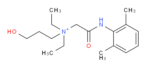 N-(2-((2,6-dimethylphenyl)amino)-2-oxoethyl)-N,N-diethyl-3-hydroxypropan-1-aminium