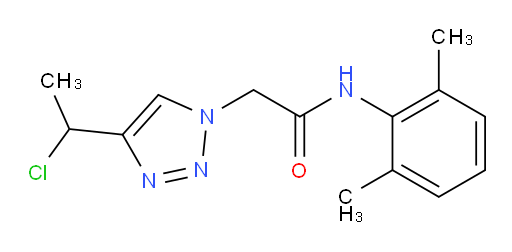 2-(4-(1-chloroethyl)-1H-1,2,3-triazol-1-yl)-N-(2,6-dimethylphenyl)acetamide