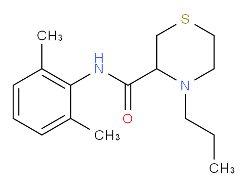 N-(2,6-dimethylphenyl)-4-propylthiomorpholine-3-carboxamide