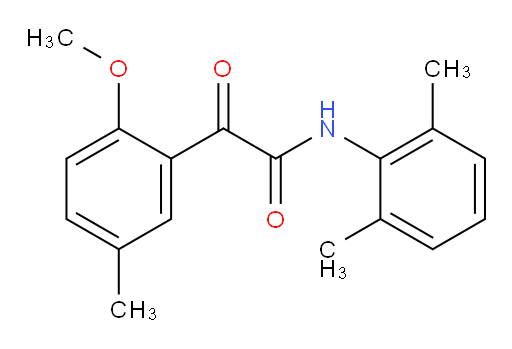 N-(2,6-dimethylphenyl)-2-(2-methoxy-5-methylphenyl)-2-oxoacetamide