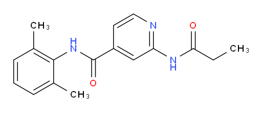 N-(2,6-dimethylphenyl)-2-propionamidoisonicotinamide