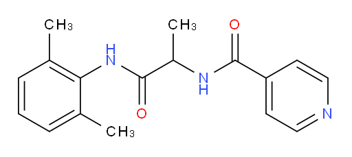 N-(1-((2,6-dimethylphenyl)amino)-1-oxopropan-2-yl)isonicotinamide