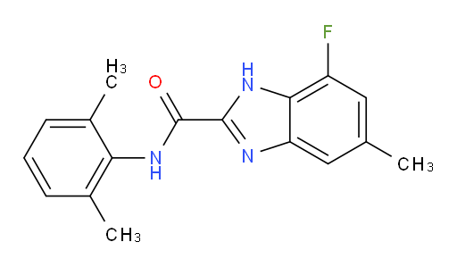 N-(2,6-dimethylphenyl)-7-fluoro-5-methyl-1H-benzo[d]imidazole-2-carboxamide