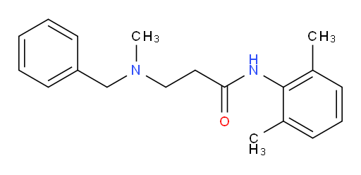 3-(benzyl(methyl)amino)-N-(2,6-dimethylphenyl)propanamide