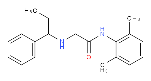 N-(2,6-dimethylphenyl)-2-((1-phenylpropyl)amino)acetamide