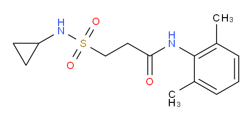 3-(N-cyclopropylsulfamoyl)-N-(2,6-dimethylphenyl)propanamide