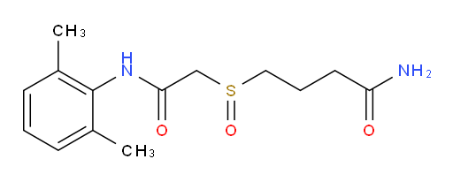 4-((2-((2,6-dimethylphenyl)amino)-2-oxoethyl)sulfinyl)butanamide