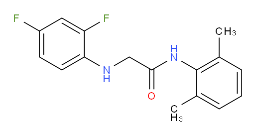 2-((2,4-difluorophenyl)amino)-N-(2,6-dimethylphenyl)acetamide