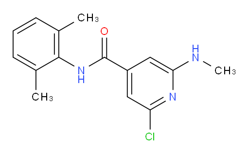 2-chloro-N-(2,6-dimethylphenyl)-6-(methylamino)isonicotinamide